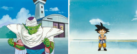 セル画「ドラゴンボールZ」より2点セット Animation cel from